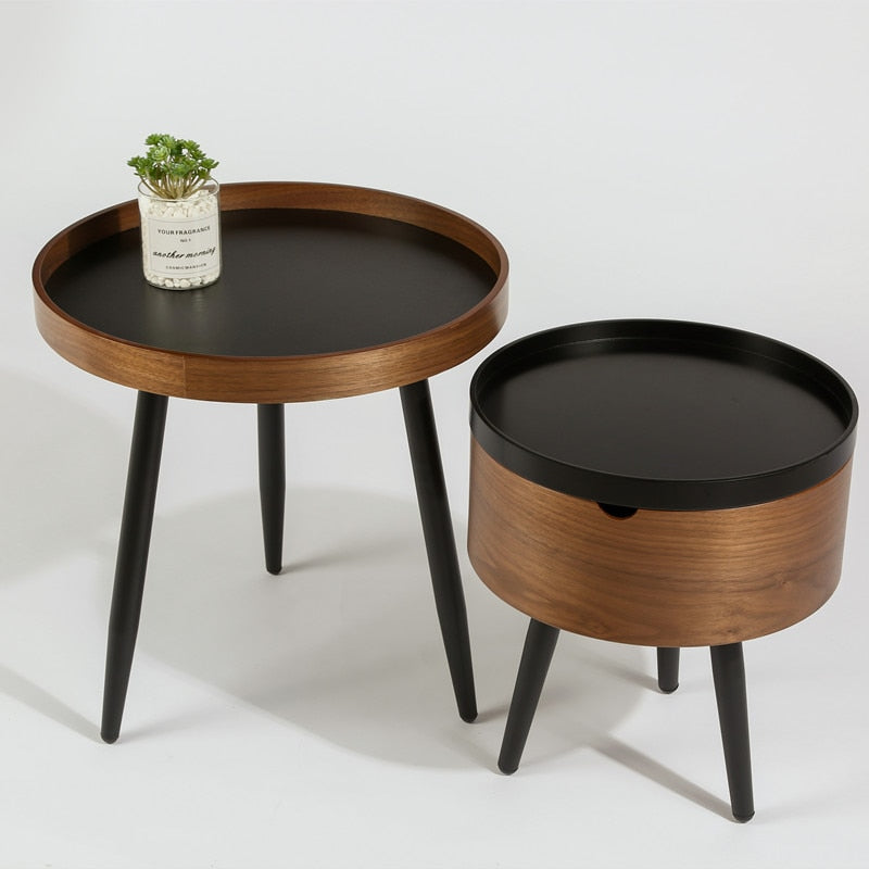 Italian minimalist round combination coffee table