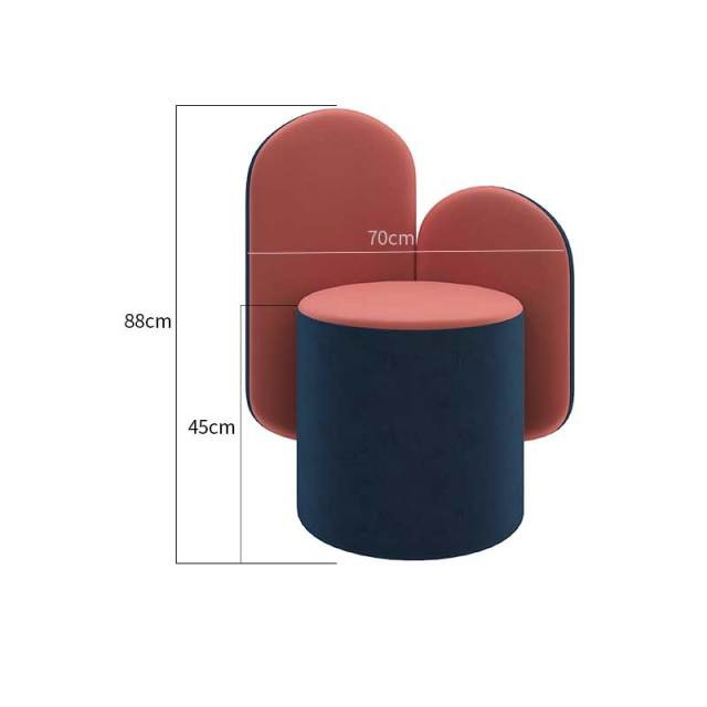 Luxury Sofa Wrought Fabric Cactus Stool
