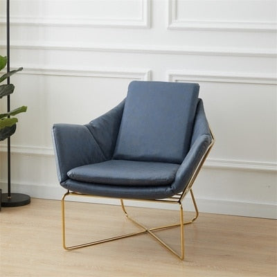 Nordic iron single lazy sofa chair