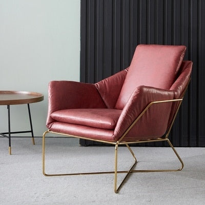 Nordic iron single lazy sofa chair