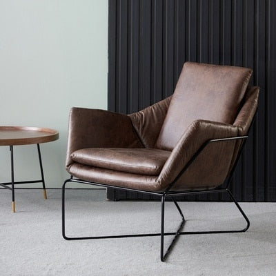 Nordic iron single lazy sofa chair