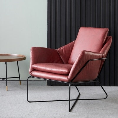 Nordic iron single lazy sofa chair