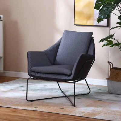 Nordic iron single lazy sofa chair