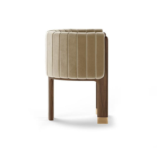 Italian Minimalist Ash Wood Solid Wood Dining Chair Household