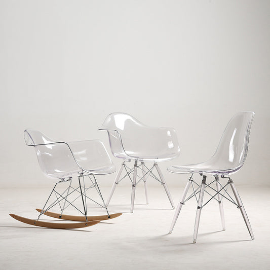 Transparent Nordic Fashion Dining Plastic Chair